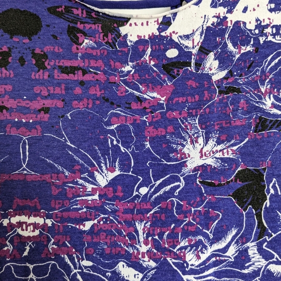 Purple floral shirt - Picture 2 of 5